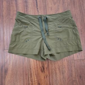ATHLETA ARMY GREEN SHORTS